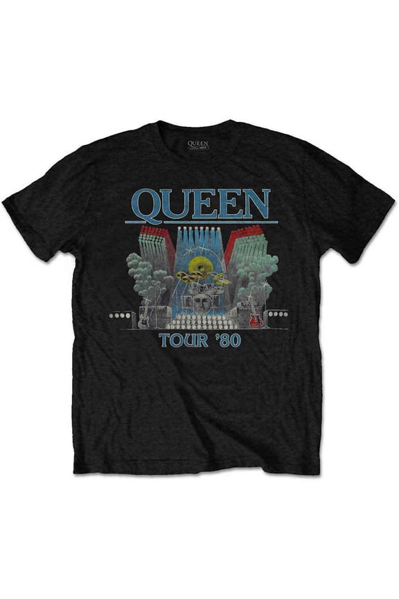 Queen Unisex T-Shirt Tour '80 (Medium)