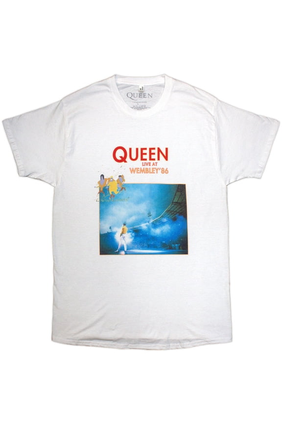 Queen Unisex T-Shirt Wembley '86 (White)