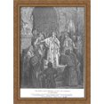 thumbnail image 1 of Queen Vashti Refuses to Obey Ahasuerus' Command 28x38 Large Gold Ornate Wood Framed Canvas Art by Gustave Dore, 1 of 2