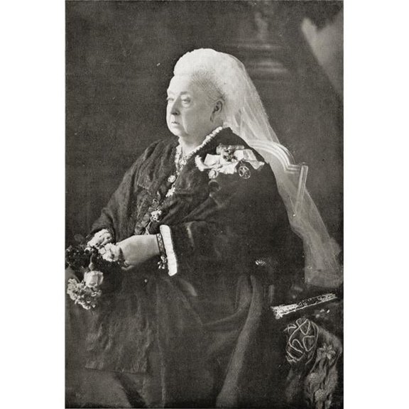 Queen Victoria 1819-1901 In 1899 From the Book Vri Her Life & Empire by the Marquis of Lorne Kt Now His Grace Poster Print, 24 x 36