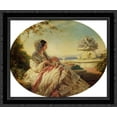 thumbnail image 1 of Queen Victoria with Prince Arthur 24x20 Black Ornate Wood Framed Canvas Art by Winterhalter, Franz Xavier, 1 of 2