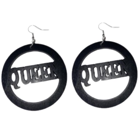 Queen Wood Earrings