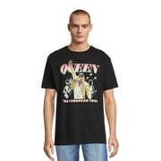 Queen World Tour Men's & Big Men's Cotton Graphic Band Tee with Short Sleeves, Sizes S-3XL