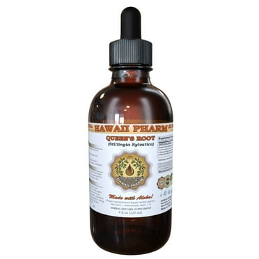 Queen&apos;s Root (Stillingia Sylvatica) Tincture, Dried Root Liquid Extract, Yaw Root, Herbal Supplement 2 oz