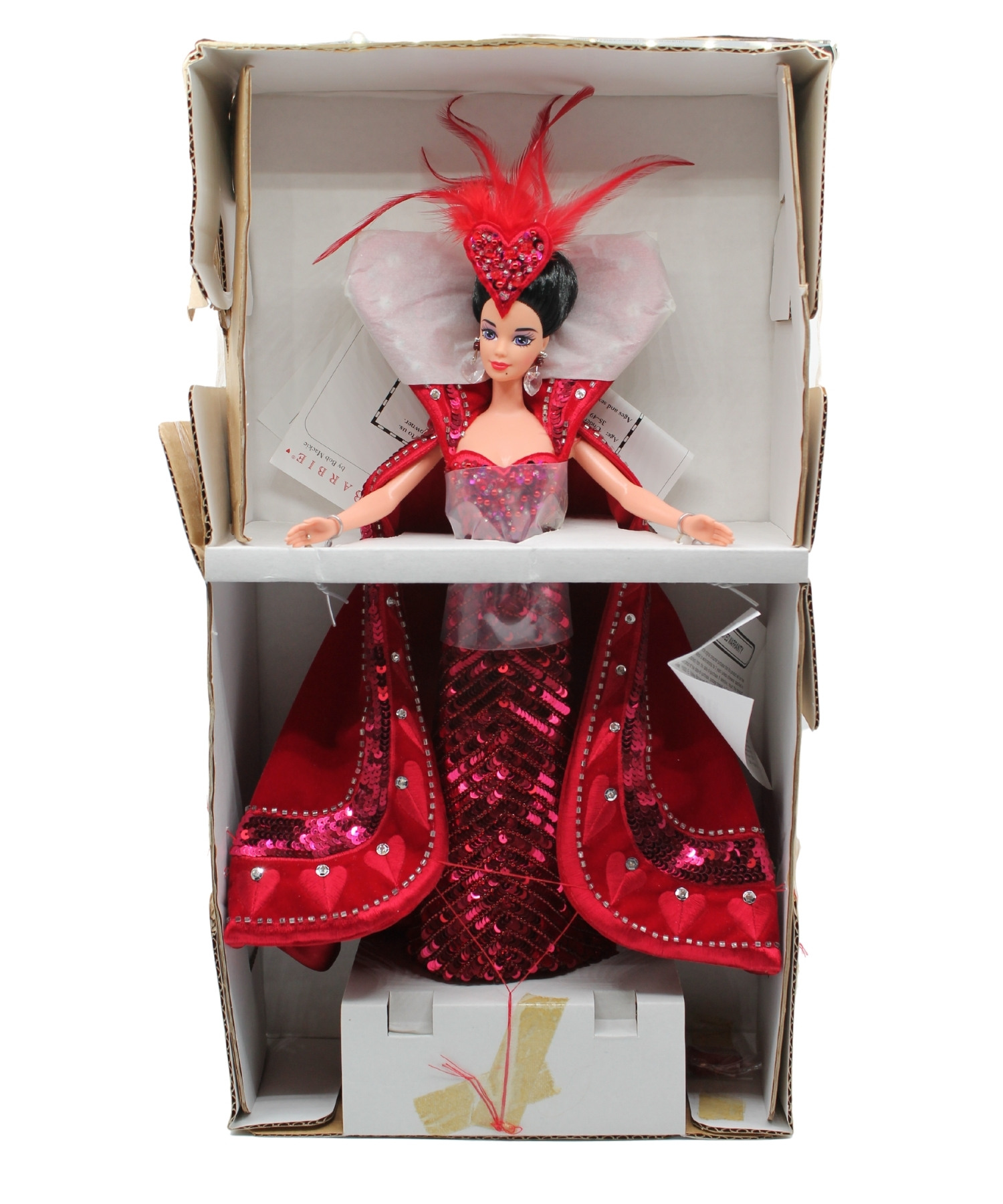 queen sex dolls Bob Mackie 1994 Queen of Hearts Barbie Doll, NRFB, Non-Mint Box (12046)