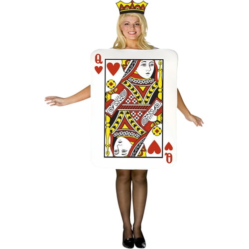 Queen of Hearts Card Adult Halloween Costume - Walmart.com