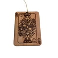 thumbnail image 1 of Queen of Hearts Card - Cedar Ornament, 1 of 4