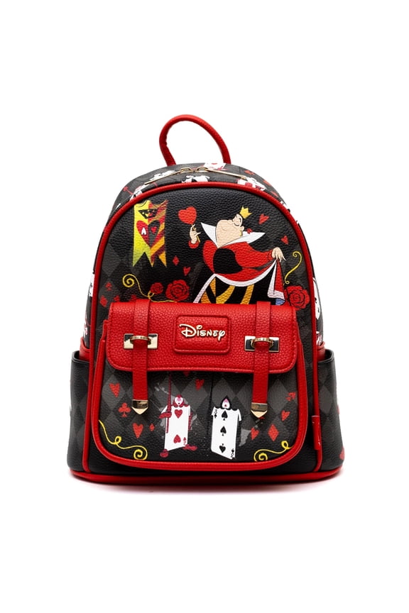 Queen of Hearts WondaPop 11" Vegan Leather Fashion Mini Backpack