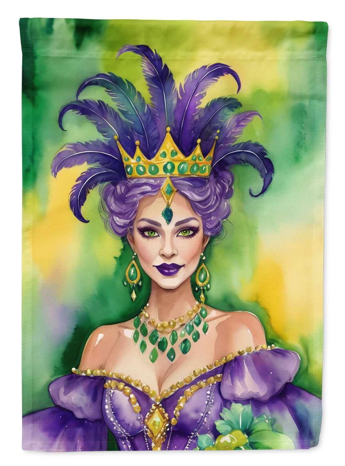 Queen of Mardi Gras House Flag 28 in x 40 in