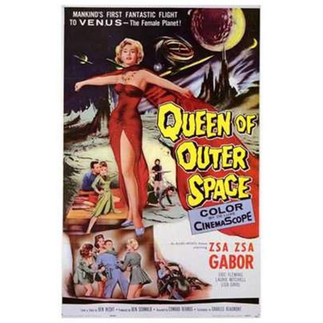 Queen of outer space movie poster 11 x 17 in walmart