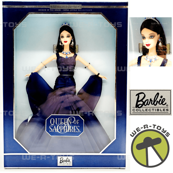 Queen of Sapphires Barbie Doll Royal Jewels Collection 2000 Mattel 26926