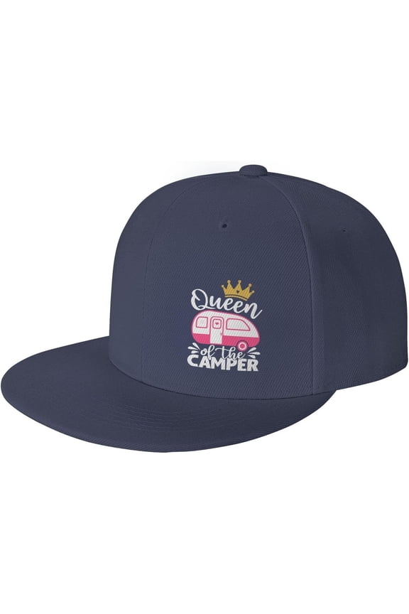 Queen of The Camp Flat Bill Hats Teens Cool Snapback Baseball Cap Unisex