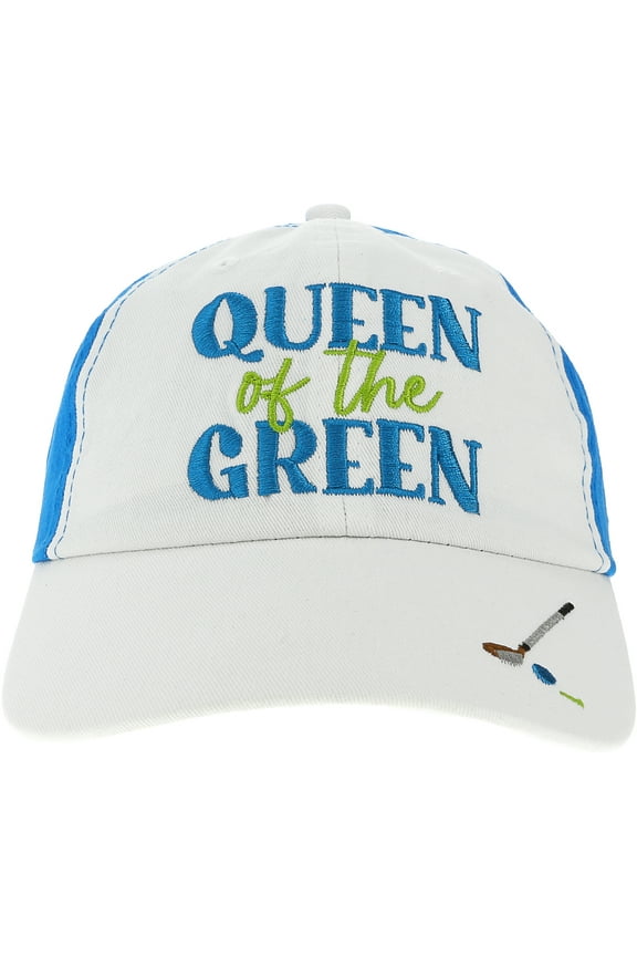 Queen of the Green - Dark Teal with White Adjustable Hat