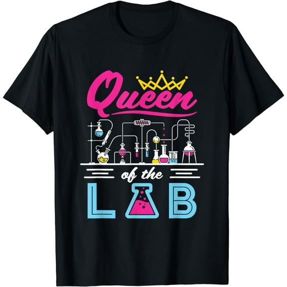 Queen of the Lab Laboratory Tech Cute Science Scientist T-Shirt
