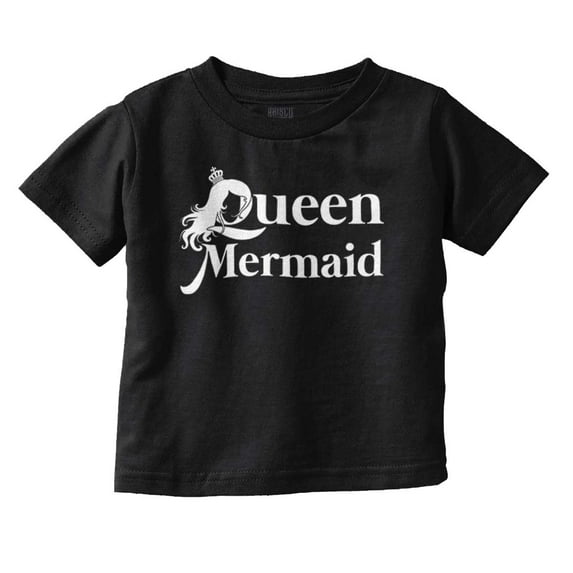 Queen of the Mermaids Beach Lover Youth T Shirt Tee Girls Infant Toddler Brisco Brands 12M