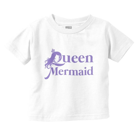 Queen of the Mermaids Beach Lover Youth T Shirt Tee Girls Infant Toddler Brisco Brands 6M