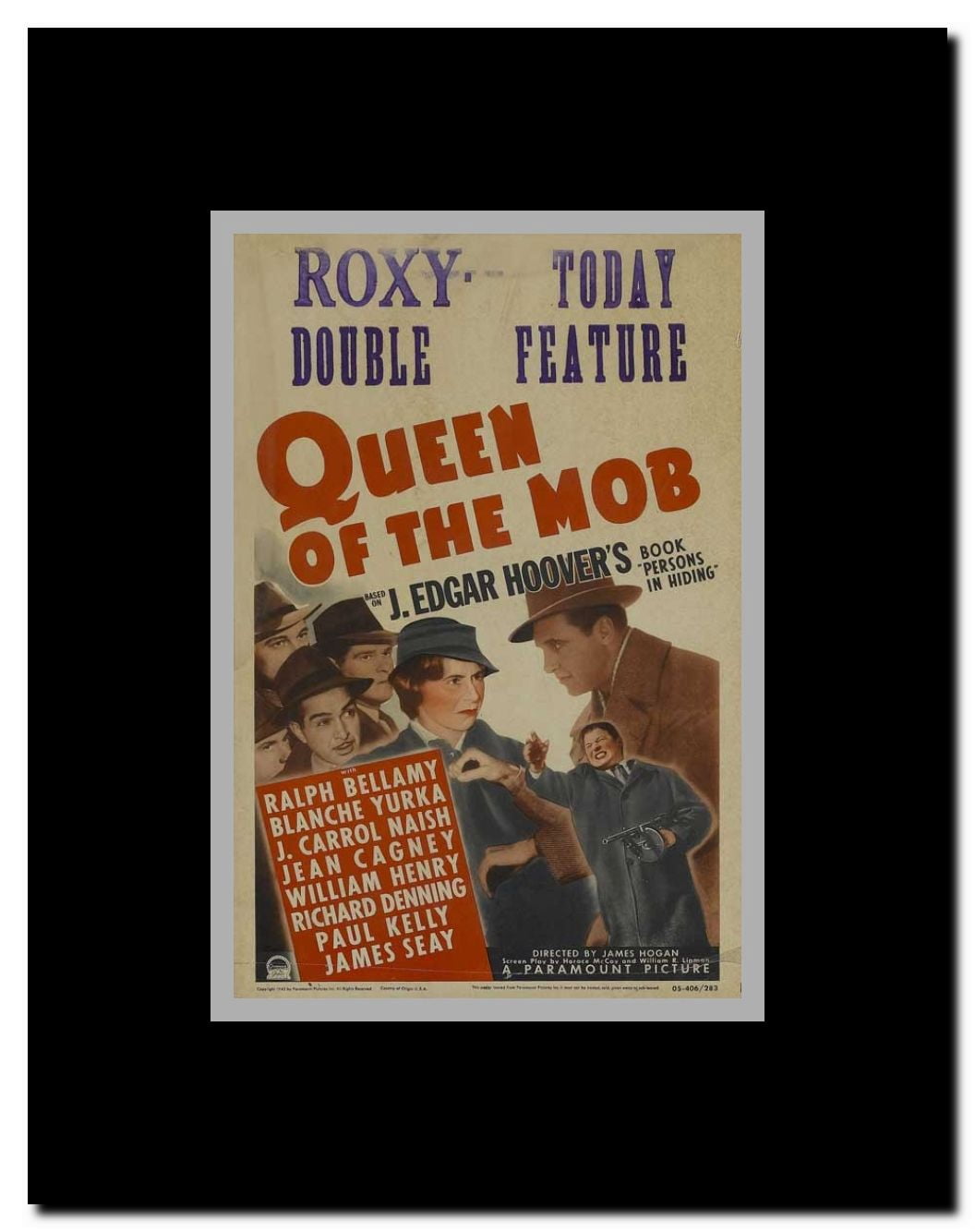 Queen of the Mob Framed Movie Poster