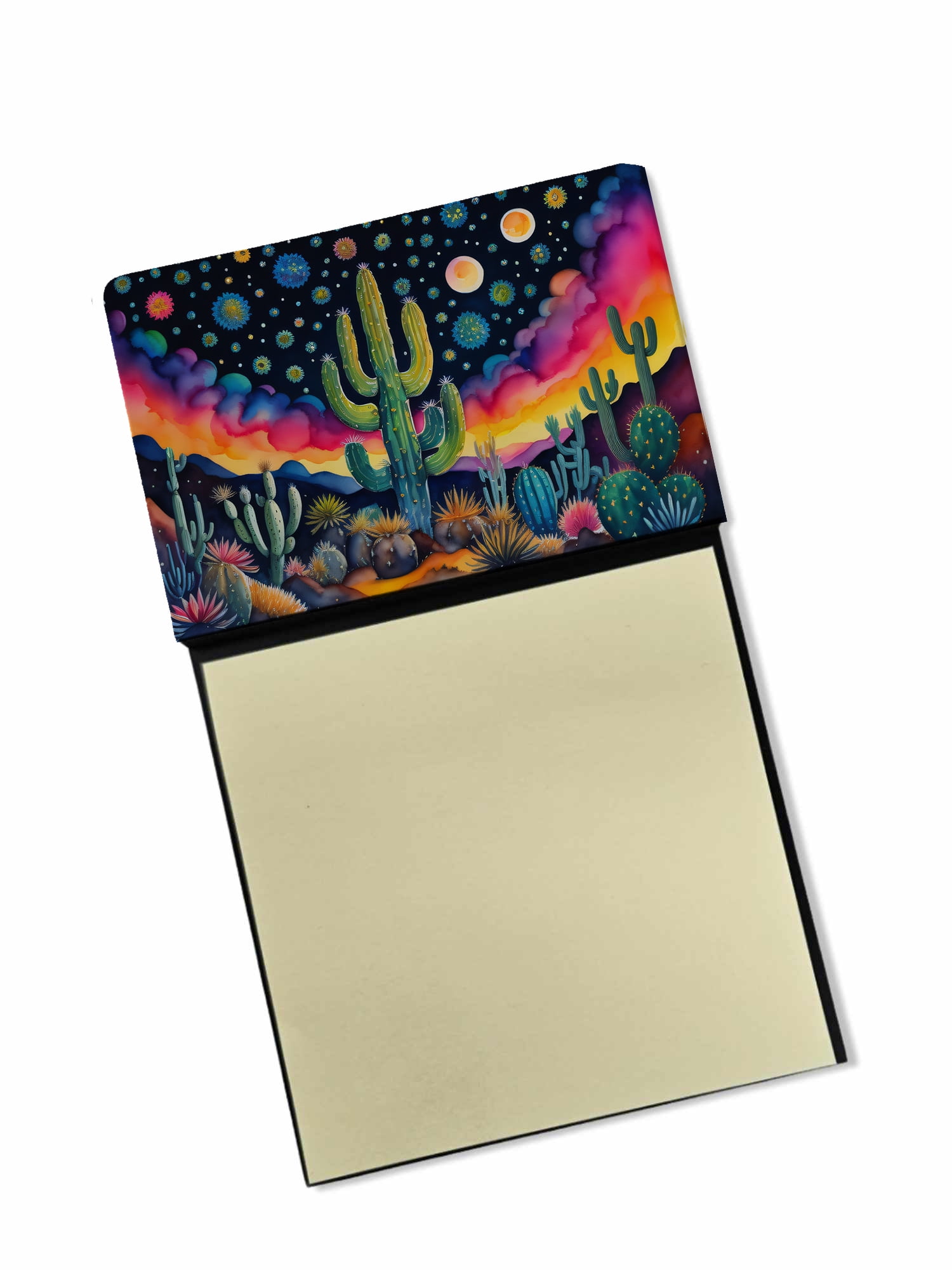 Queen of the Night Cactus in Color Sticky Note Holder 3.25 in x 5.25 in