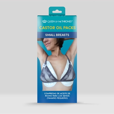 Queen of the Thrones Castor Oil Breast Packs, Breast Wellness, Heatless, Small (Castor Oil sold separately)