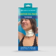 Queen of the Thrones Thyroid Castor Oil Pack, Adjustable Neck Oil Wrap, Reusable Castor Oil sold separately