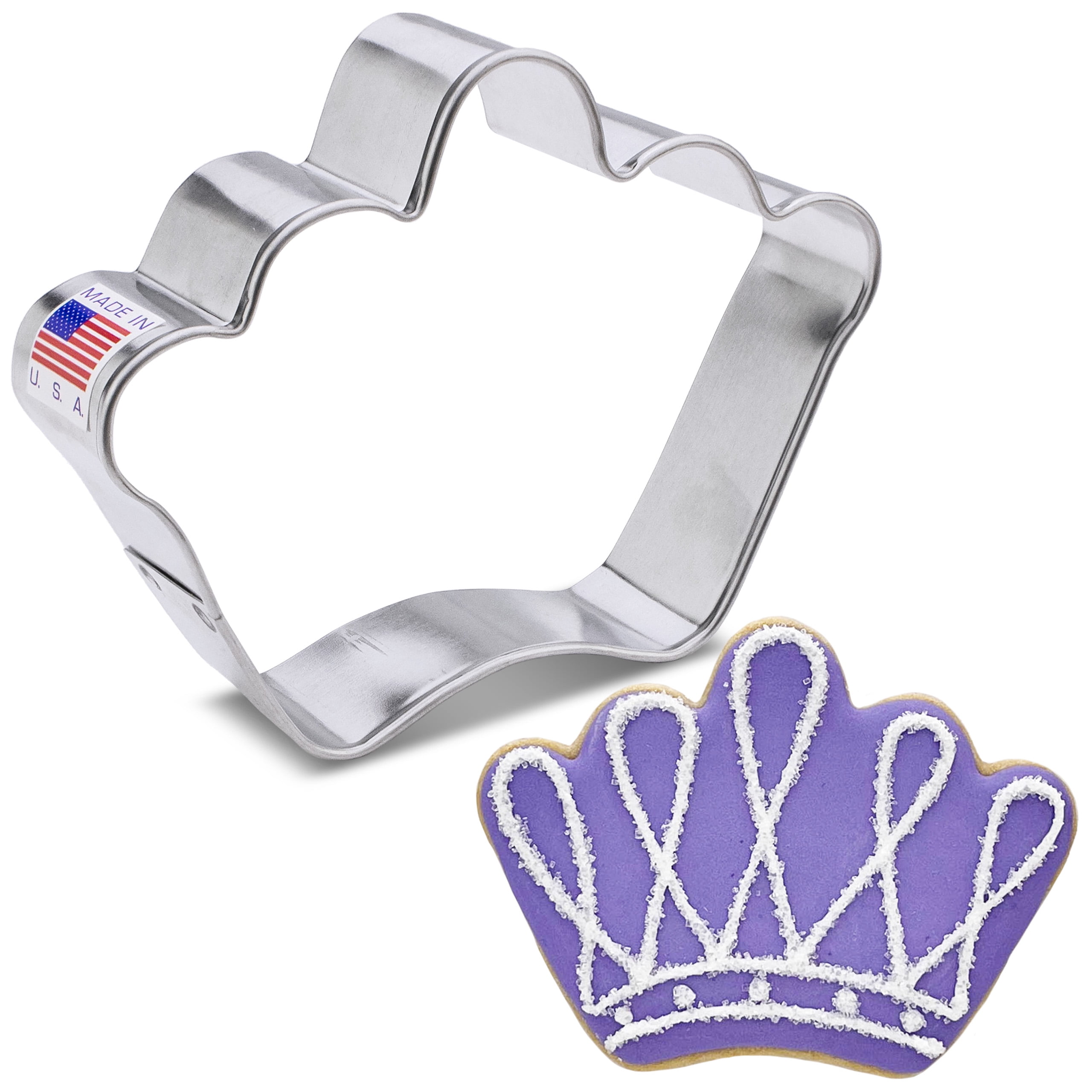 Queen or King Crown Cookie Cutter Coronation Crown 4" Made in USA by Ann Clark