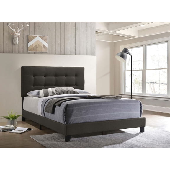 Queen panel bed with clean lines / Blend sophistication into your bedroom