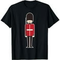 thumbnail image 1 of Queen's Royal Guard Cartoon T-Shirt British UK Soldier Tee, 1 of 5