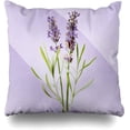 thumbnail image 1 of Queen's designer Decorative Cushion Pillows Case, 16" X 16" Lavender Pattern Home Decor Indoor Throw Pillow Cover Cases Sofa Bed Car Living Lavender Pattern, 1 of 1
