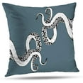 thumbnail image 1 of Queen's designer Decorative Cushion Pillows Case, 16" X 16" Octopus Pattern Home Decor Indoor Throw Pillow Cover Cases Sofa Bed Car Living Octopus Pattern, 1 of 4