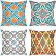 thumbnail image 1 of Queen's designer Tiles Mandalas Pillowcases,4 Pillow Set,Beautiful and Fashion with Tiles Moroccan Mandala Arabesque Throw Pillowcovers 20 x 20 inch,Cushion Decorative Home Decorative Pillows Case, 1 of 5