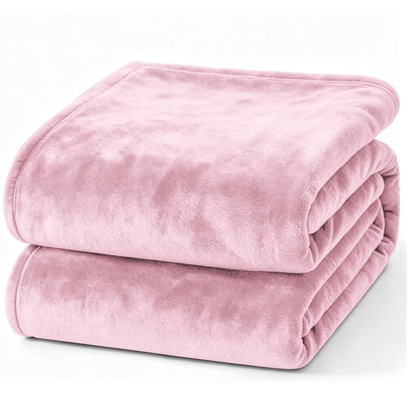 Throw Blanket, Queen Size Soft & Warm Blanket for Women Men Gift, Lightweight Cozy Bed Blankets and Throws for Bed Dorm Decor, Pink