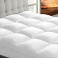 Queen Size Mattress Topper, Thick Fitted Mattress Pad Protector