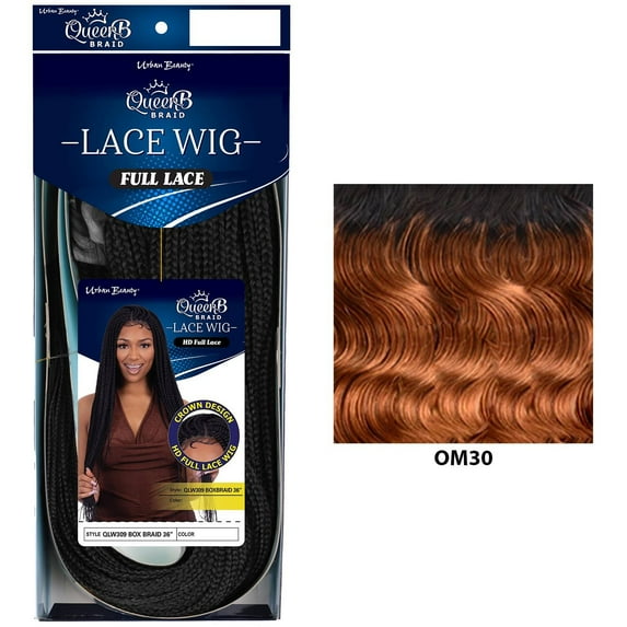 QueenB Braided Lace Wig - Box Braid OM30
