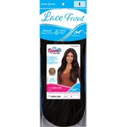 QueenB Synthetic Lace Wig, Center Part, Loose Wave, #1 - Joan