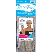 QueenB Synthetic Lace Wig, Deep Part, Pixie Cut, #Storm Grey - Ava