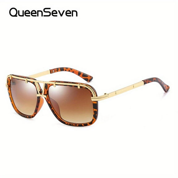 QueenSeven Unisex Causal Large Frame Sunglasses Outdoor Fishing Driving Cycling Classic Sunglasses