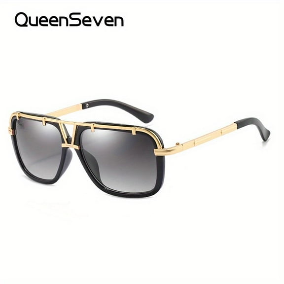 QueenSeven Unisex Causal Large Frame Sunglasses Outdoor Fishing Driving Cycling Classic Sunglasses