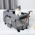 QueenTrade Cat Carrier with Wheels Airline Approved Dog Travel Carrier