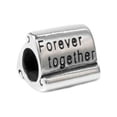 thumbnail image 1 of Queenberry Sterling Silver Forever Together European-style Bead Charm, 1 of 1