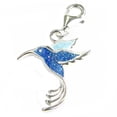 thumbnail image 1 of Queenberry Sterling Silver Hummingbird Enamel European Style Clasp Charm, 1 of 1