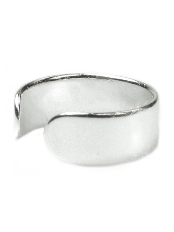 Sterling Silver Round Plain Ring Earrings Cuff Wrap (3mm)