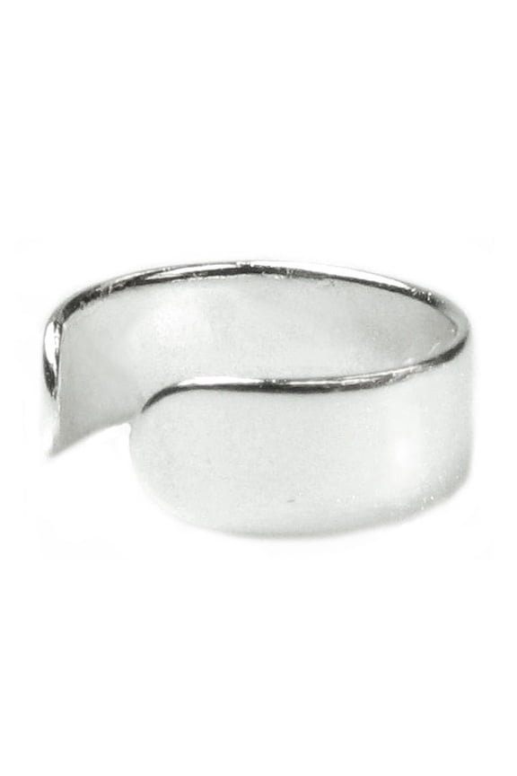 Sterling Silver Round Plain Ring Earrings Cuff Wrap (3mm)