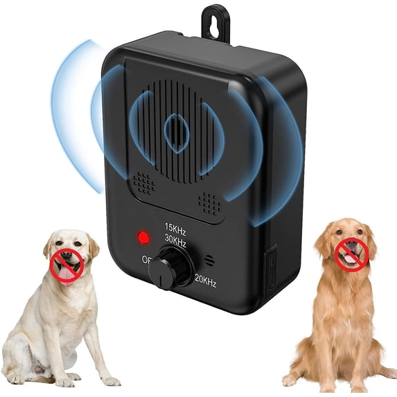 Queenmew Anti Barking Device, Dog Barking Control Devices, 3 Levels Ultrasonic Dog Barking Deterrent Device of 33ft for All Size Dogs