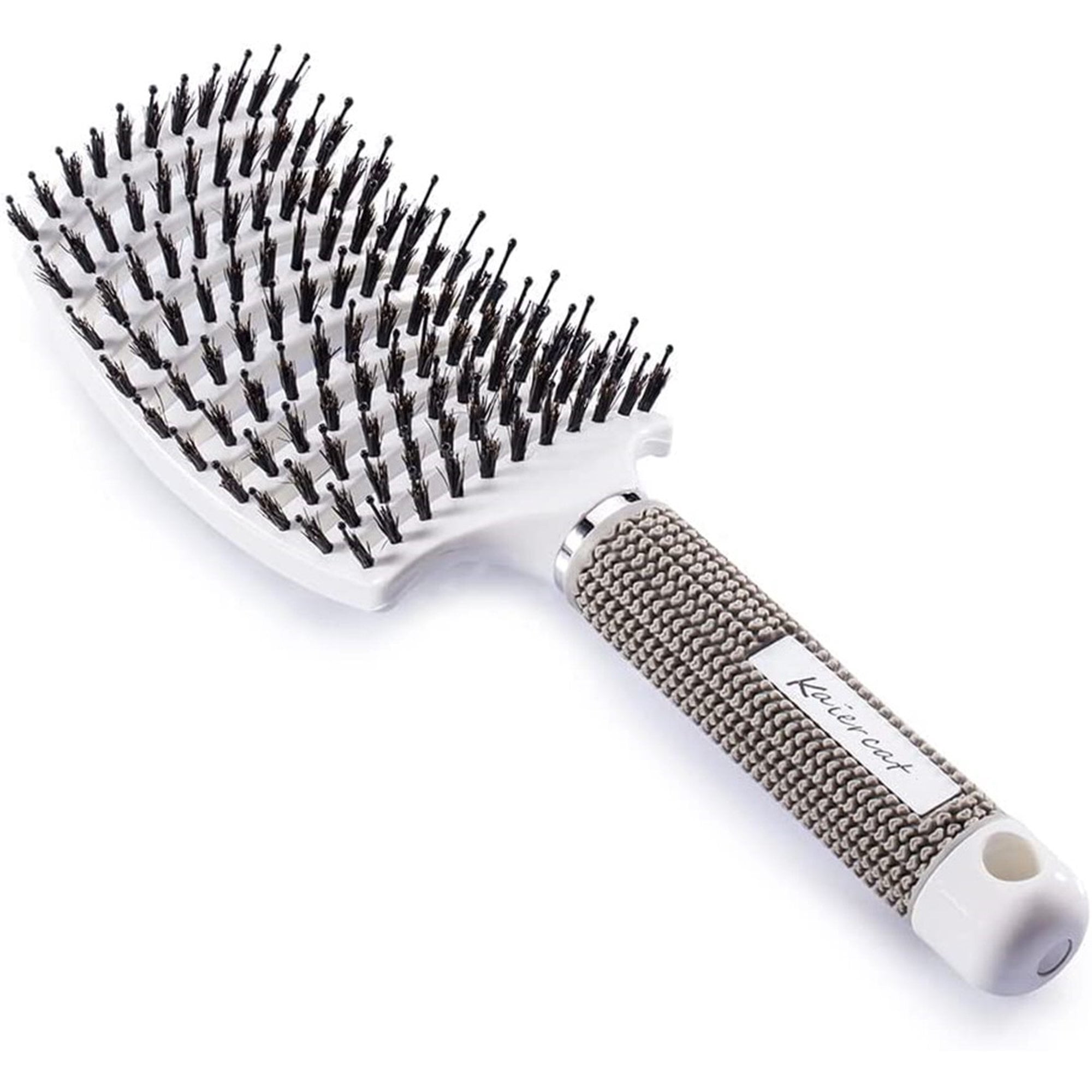 Queenmew Hair Brush, Detangling Brush, Boar Bristle Hair Brush, Curved