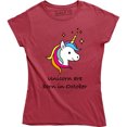 thumbnail image 1 of Queens Are Born In October Birthday Unicorn Women's Top Birthdays Ladies Party T-Shirt, 1 of 4