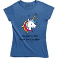 thumbnail image 1 of Queens Are Born In October Birthday Unicorn Women's Top Birthdays Ladies Party T-Shirt, 1 of 4