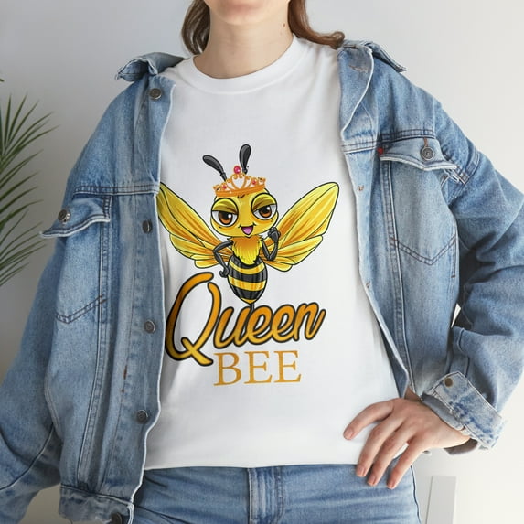Queens Bee Crown Cute Honey Bee Hive Beekeeping T-Shirt