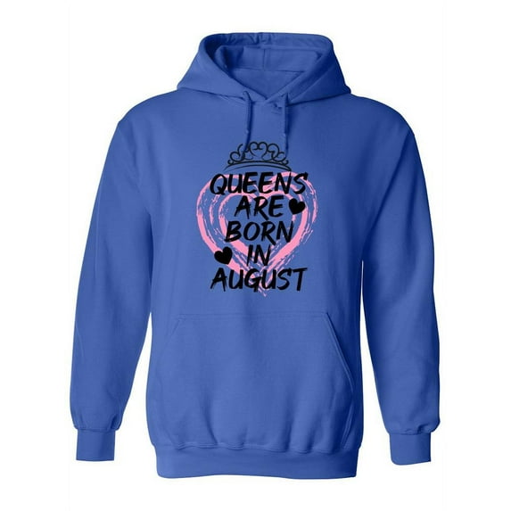 Queens Born In August Hoodie Women -SPIdeals Designs, Female 3X-Large