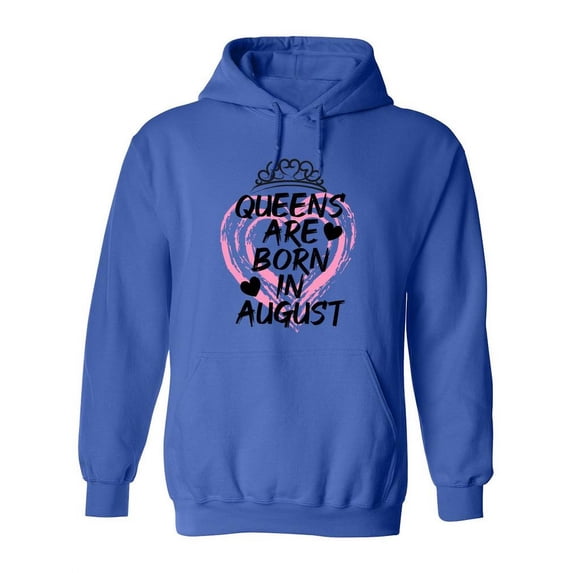 Queens Born In August Hoodie Women -SPIdeals Designs, Female Medium