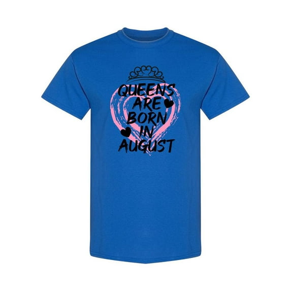 Queens Born In August T-Shirt Women -SPIdeals Designs, Female 3X-Large